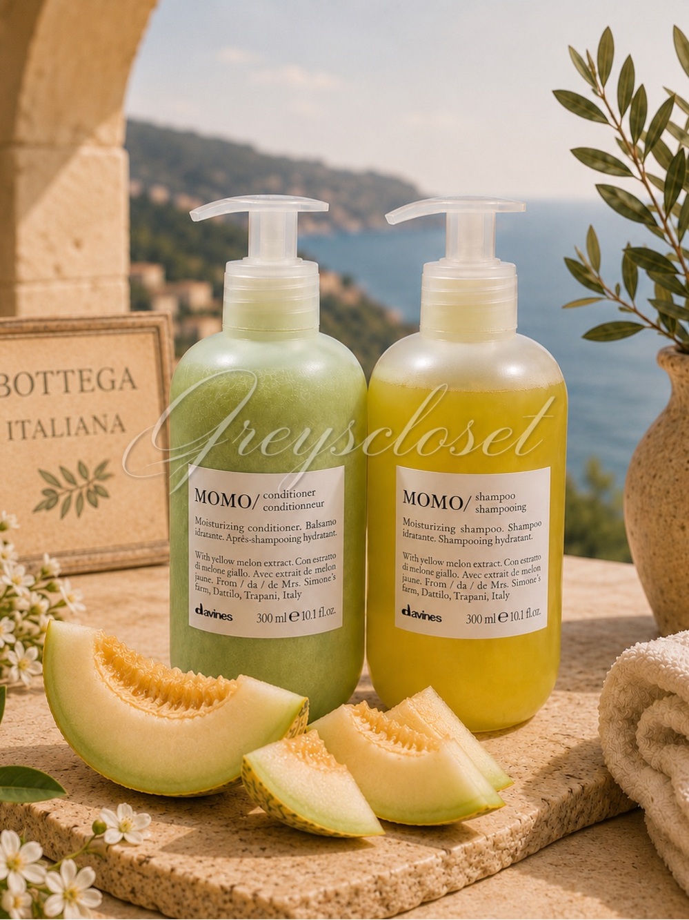 SHAMPOO & CONDITIONER MOMO DAVINES 300ml/10.1 fl oz.